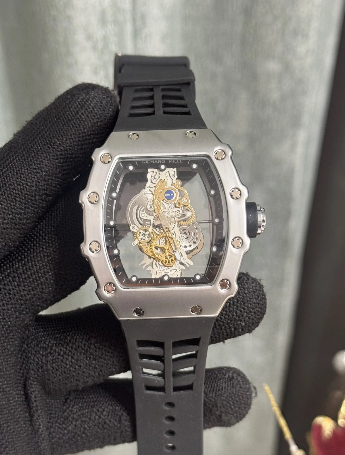 Richard Mille Silver Black Special Edition Watch