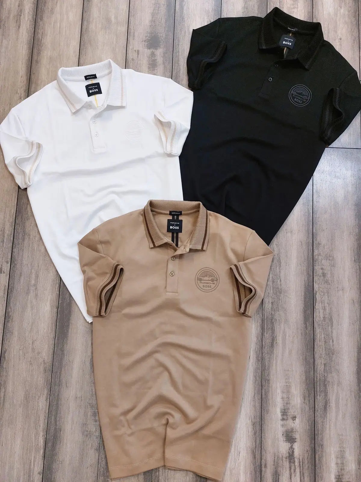 Hugo bos s  Brown PoRsch3! edition Premium Polo T-Shirt