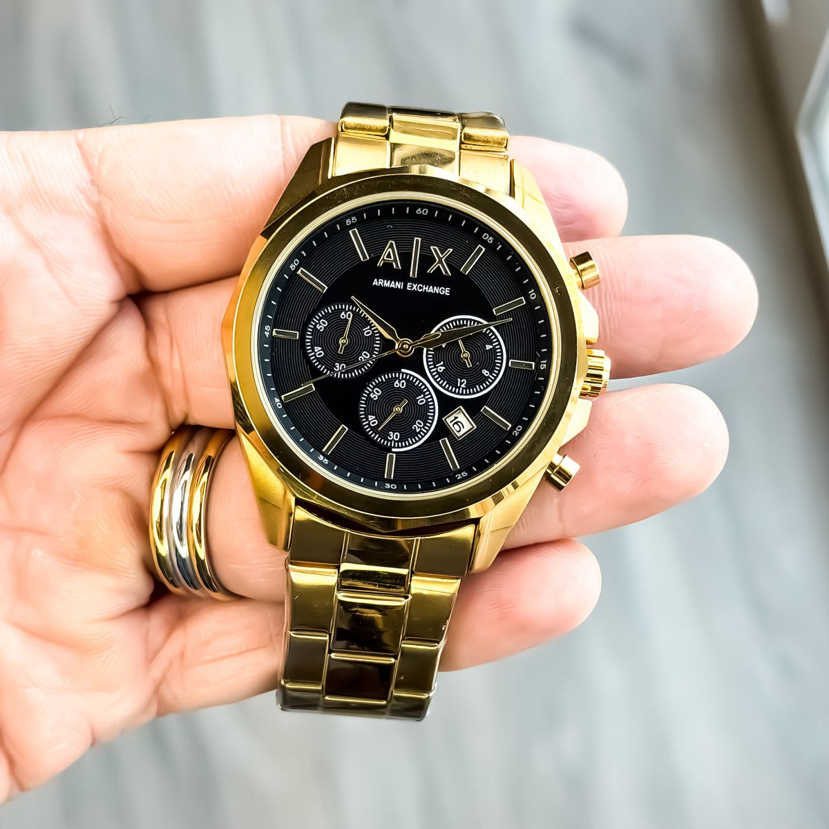 ARMANI_GOLD_BLACK_CRONO_METAL