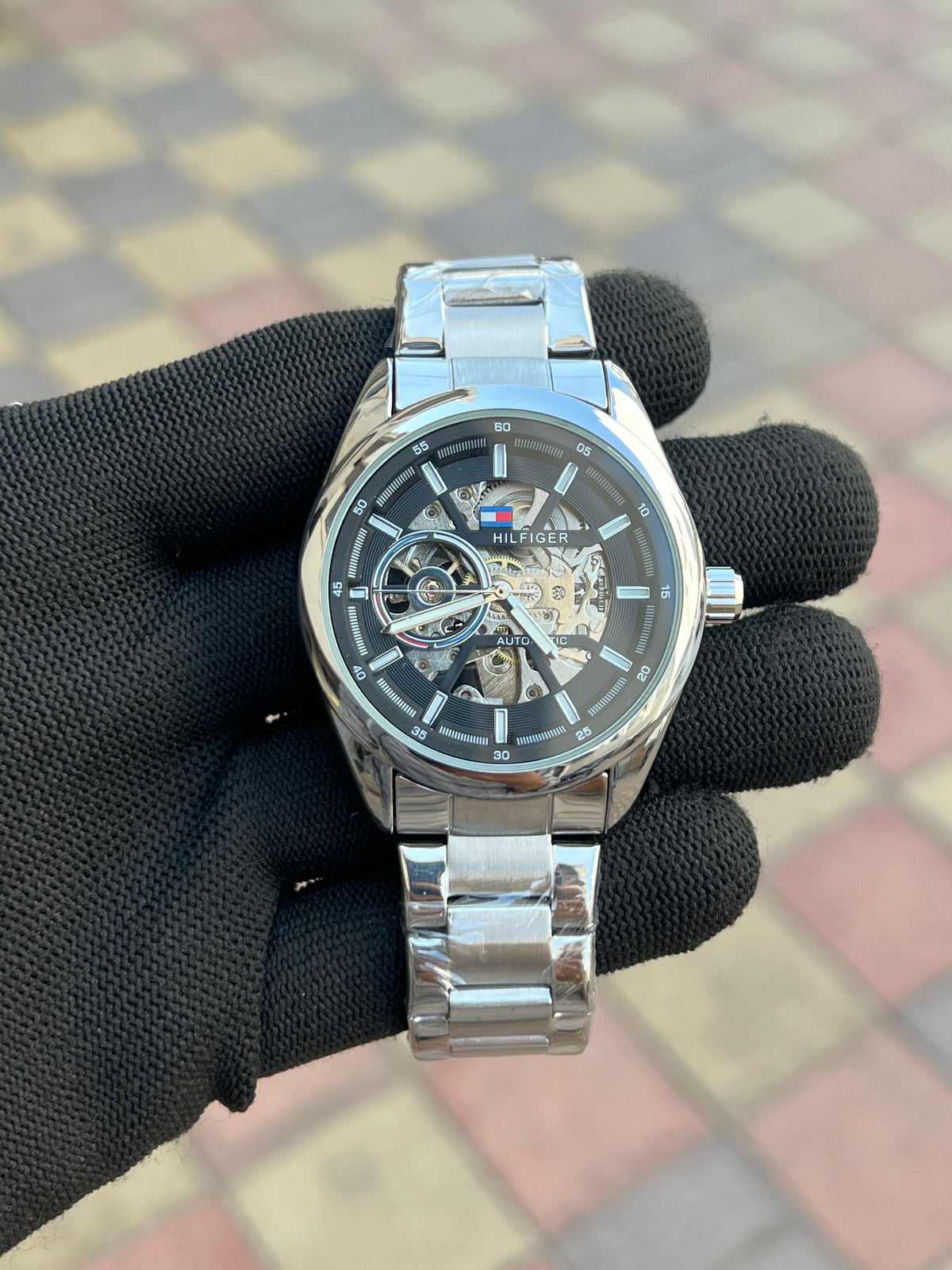 Tommy Hilfiger Automatic Silver Black