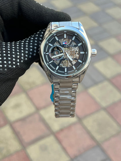 Tommy Hilfiger Automatic Silver Black