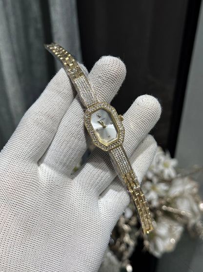 Swarovsk i Dextera Gold White Premium Watch