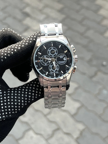 Tissot 1853 Chain Courtier Silver Black
