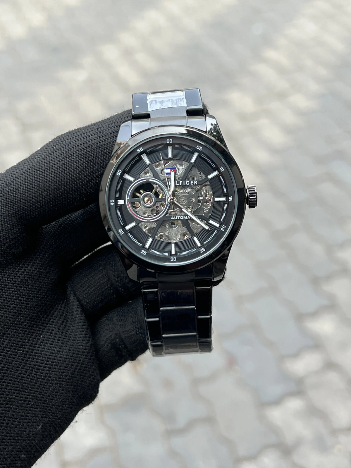 Tommy Hilfiger Black Automatic Chain