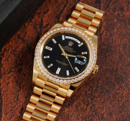 Rolex Day Date Diamond Gold/Black d