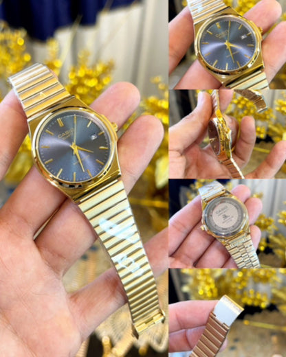 CASIO Gold/Blue dial