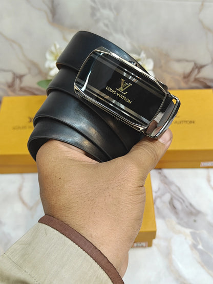 LV LOUIS VUITTON PREMIUM QUALITY AUTOLOCK REVESABLE BELT WITH OG BOX