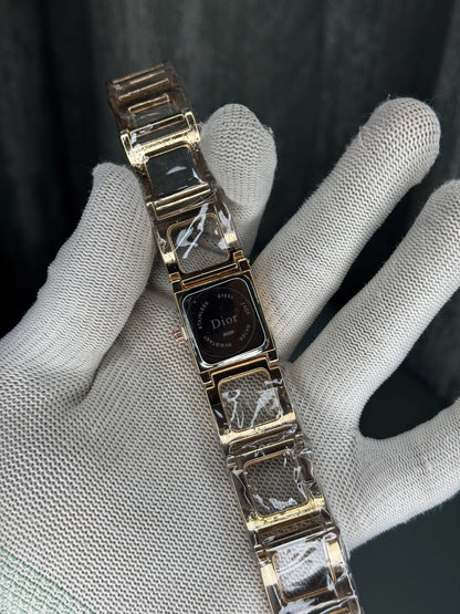 Dio r Rose Gold Black Premium Ladies Watch