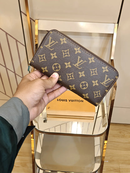 LV LOUIS VUITTON IMP LONG WALLET PREMIUM QUALITY OVERALL MONOGRAM PRINT WITH OG BOX