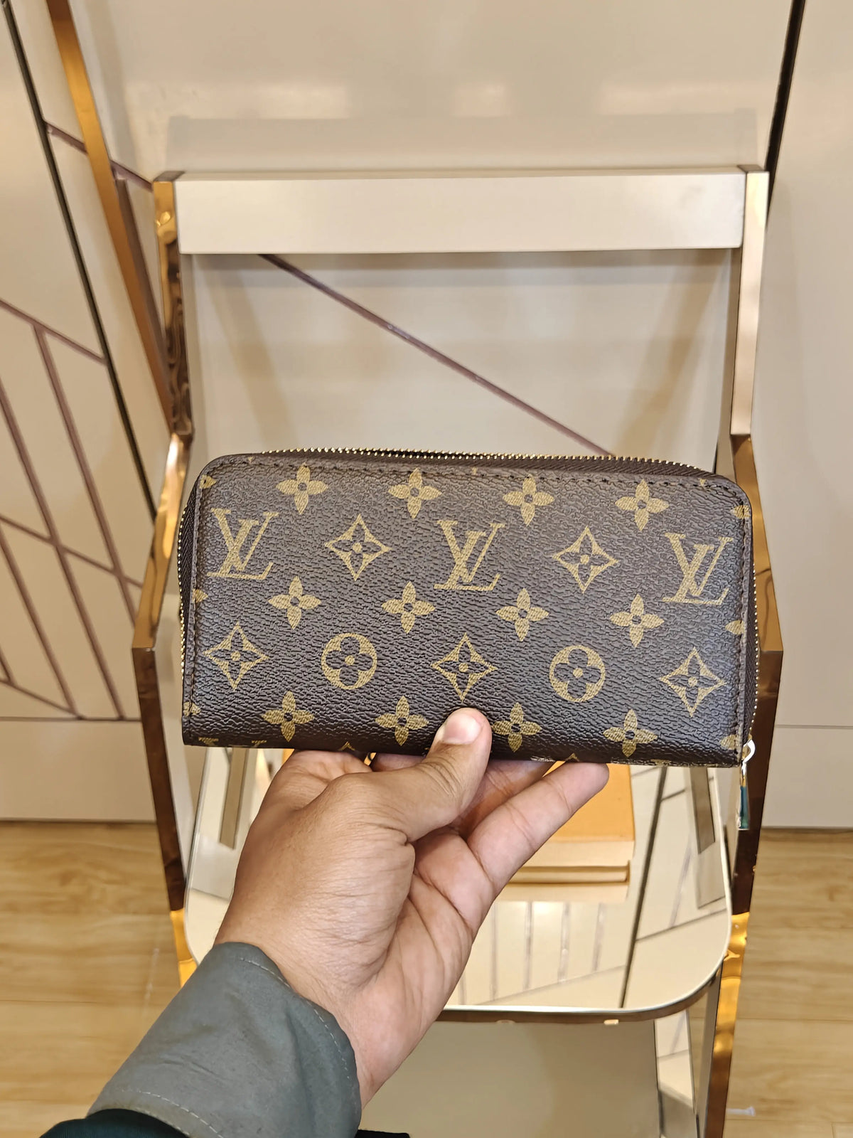 LV LOUIS VUITTON IMP LONG WALLET PREMIUM QUALITY OVERALL MONOGRAM PRINT WITH OG BOX