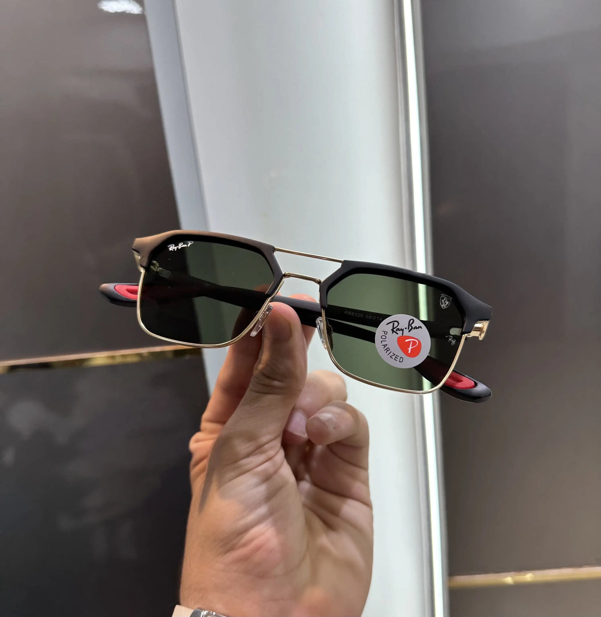 Rayban Black Green Premium Shades 04