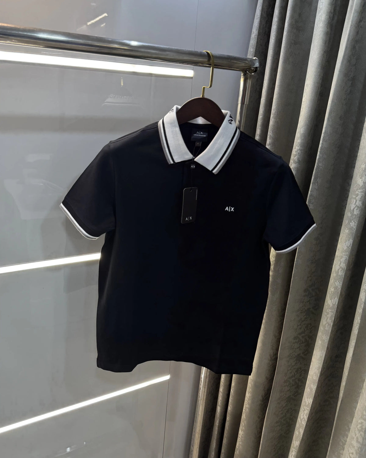 Arman i Exchange Black Logo Work Premium Polo T-Shirt