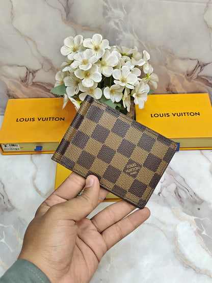 LV LOUIS VUITTON PREMIUM QUALITY MONEY CLIPPER WITH OG BOX