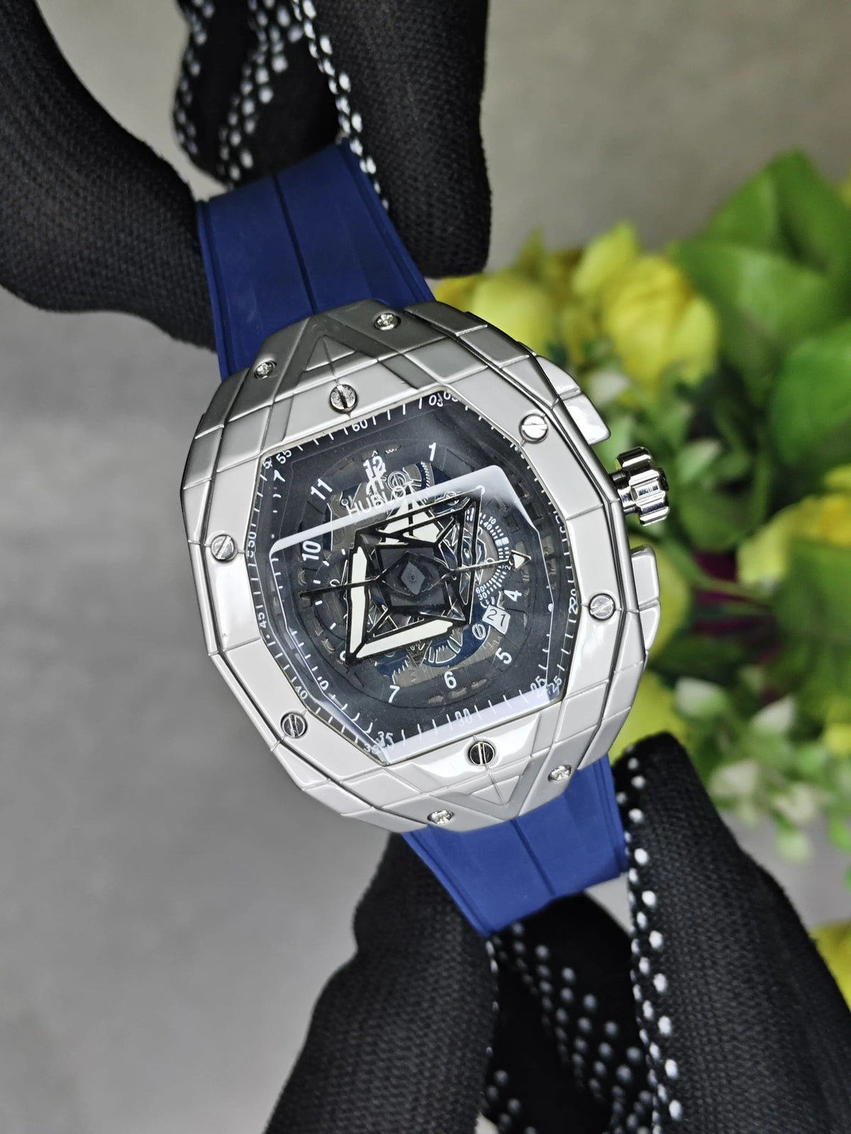 hublot blue grey