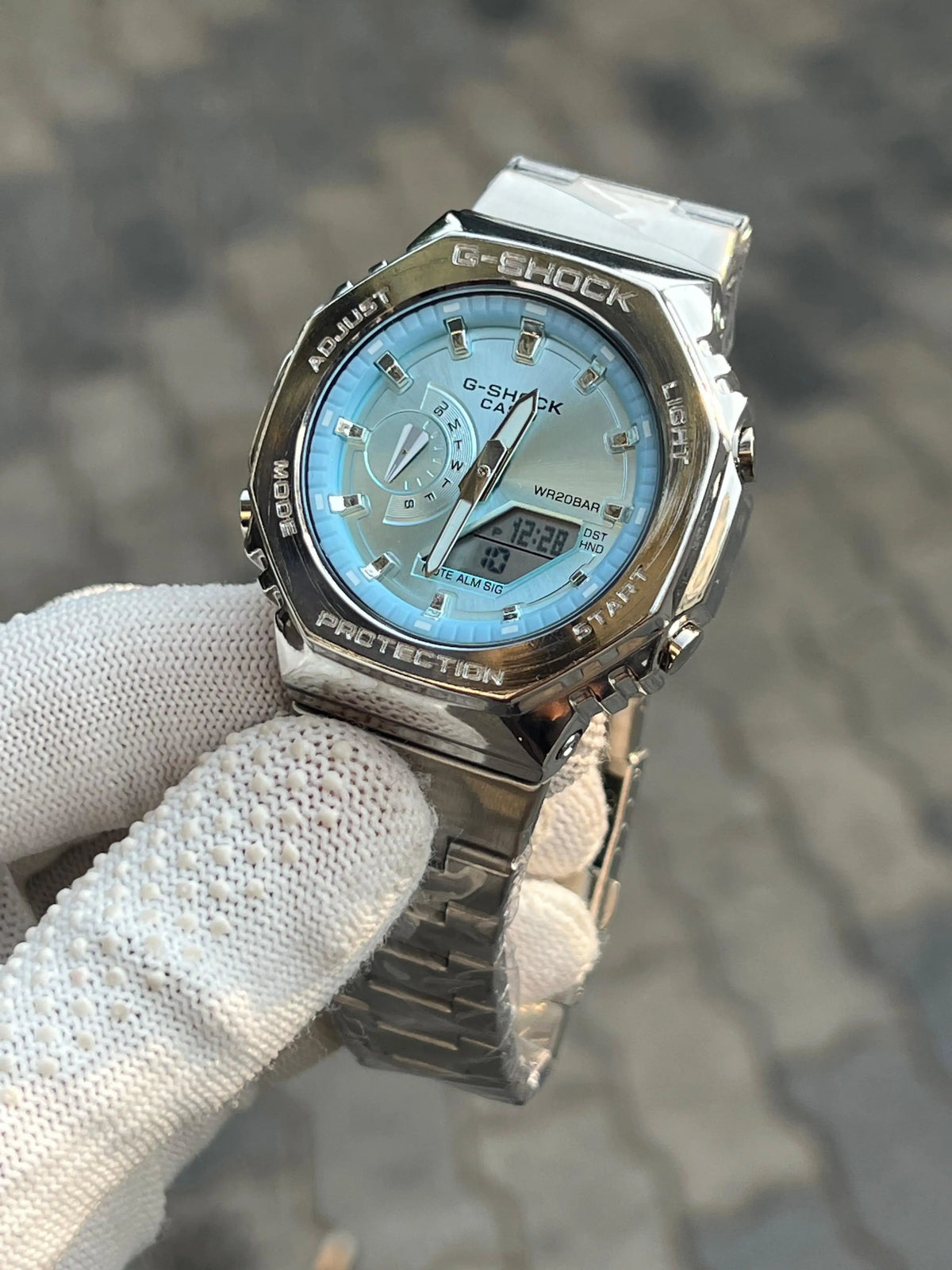 Casio G Shock Gm 2100 Tiffany Blue Chain