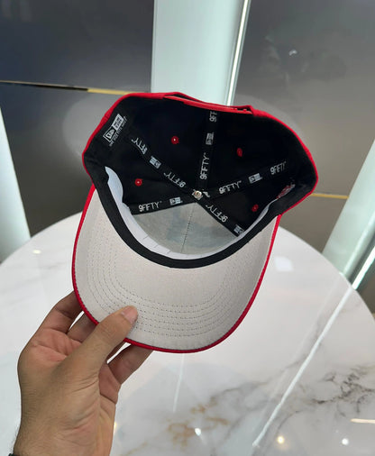 LA Red White Imported Cap