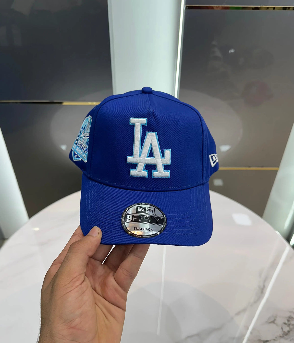 LA Red Blue Imported Cap