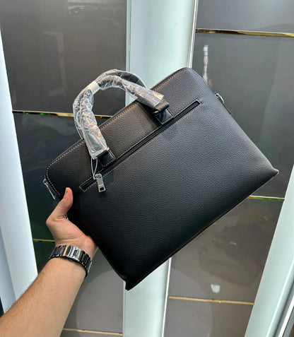 Herme s Black Luxury Premium Imported Laptop Bag
