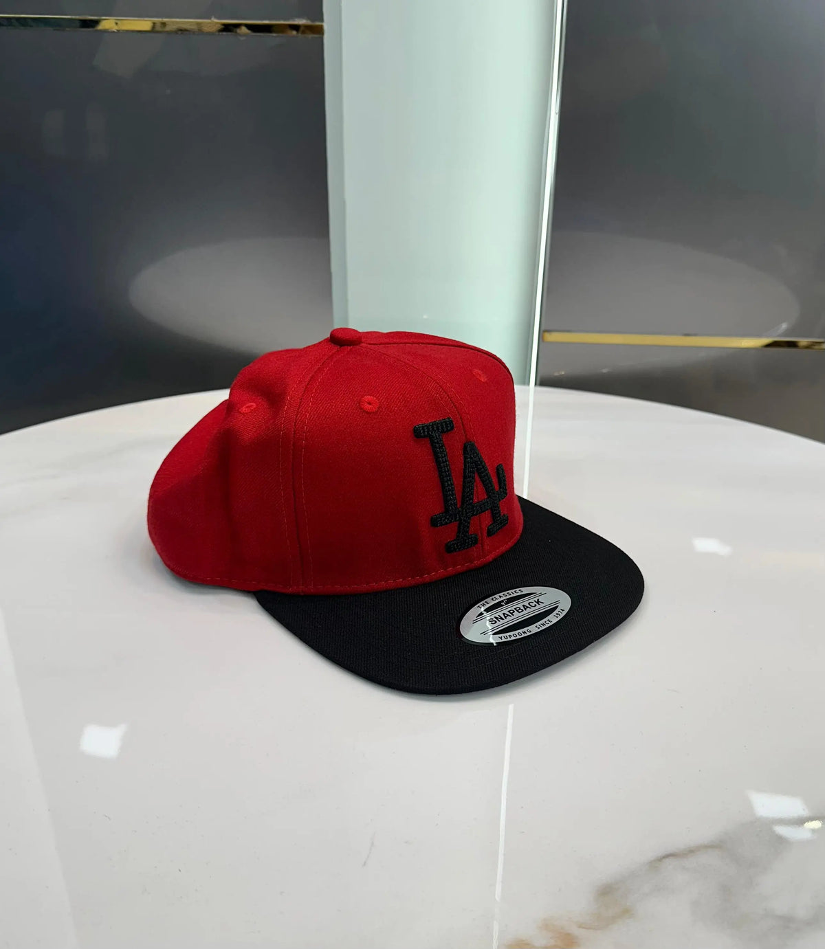 LA Red Black Imported Cap