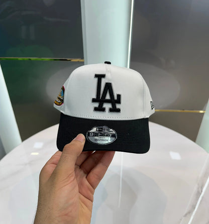 LA White Black 003(Side Emb) Imported Cap