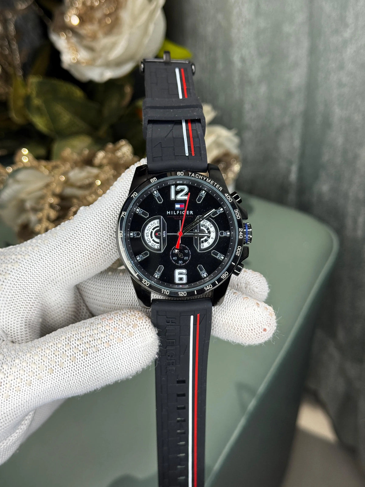 Tommy Hilfige r Decker Black Premium Chronograph Watch