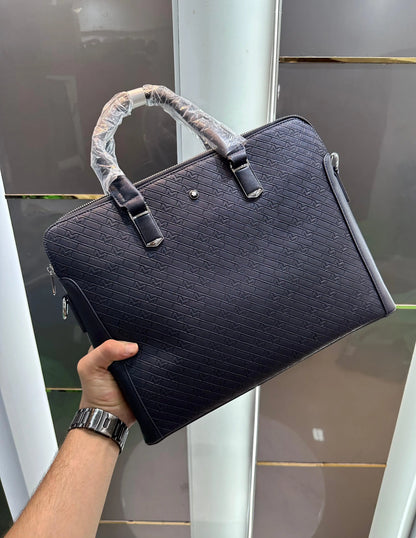 Mont Blan c Blue Luxury Premium Imported Laptop Bag