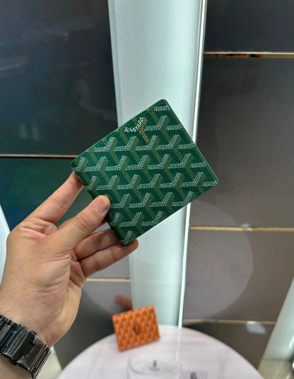 Goyar d Green Monogram Premium Wallet