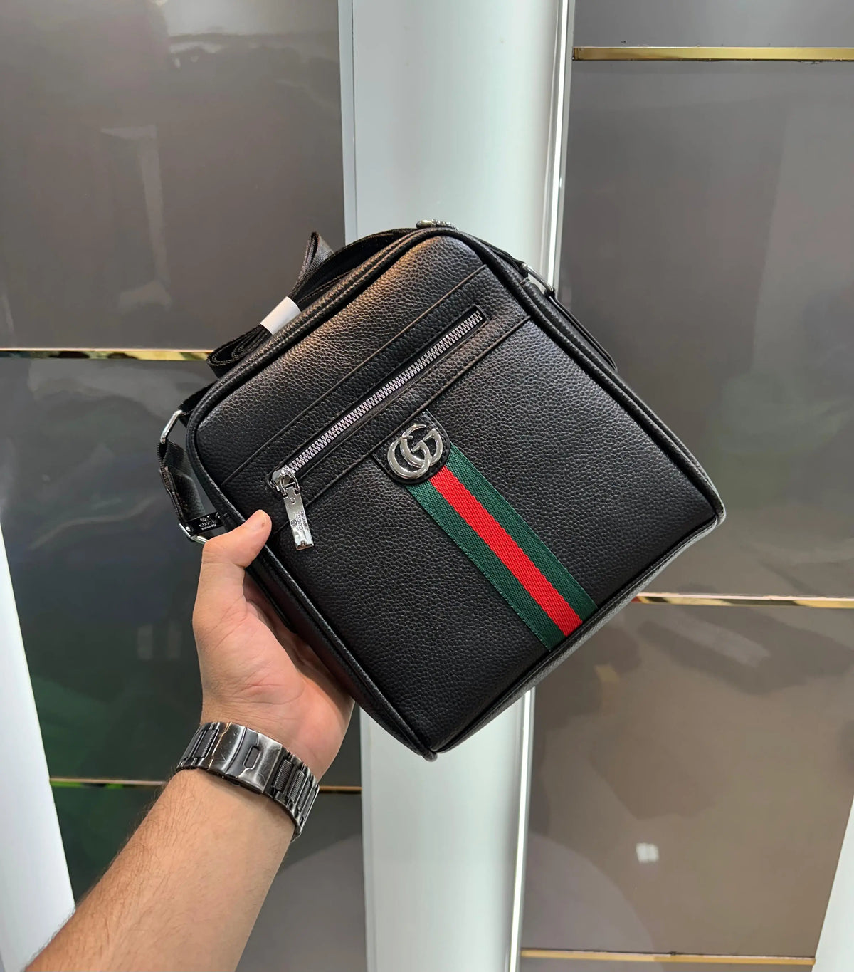 Guuc i Black Premium Imported Cross Body Bag