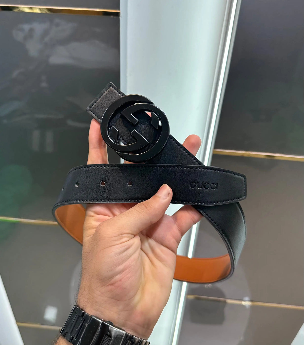 Gucc i  Black 002  Premium Imported Belt
