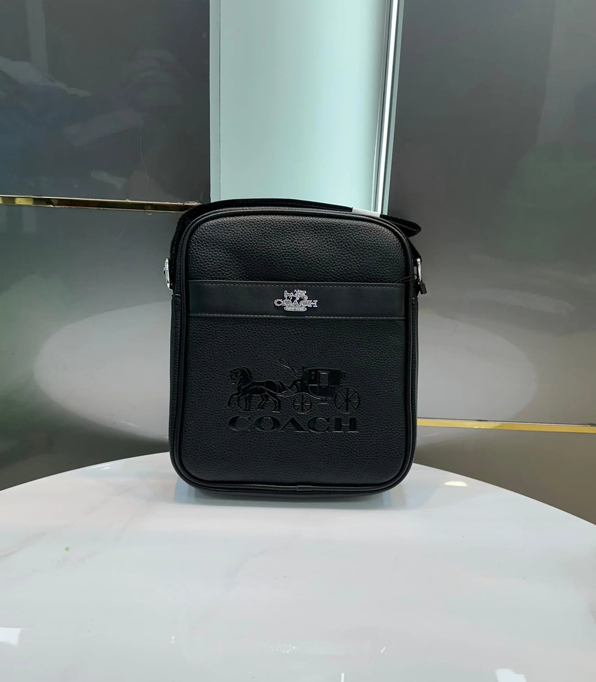 Coac h Black Premium Imported Cross Body Bag