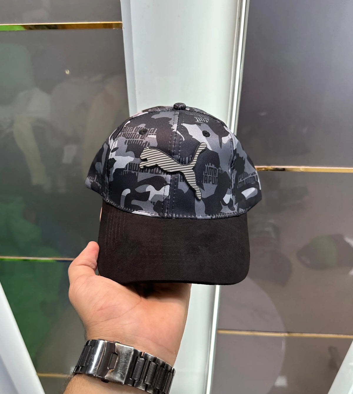 Cap Puma Black Grey(Printed) Premium Imported Cap