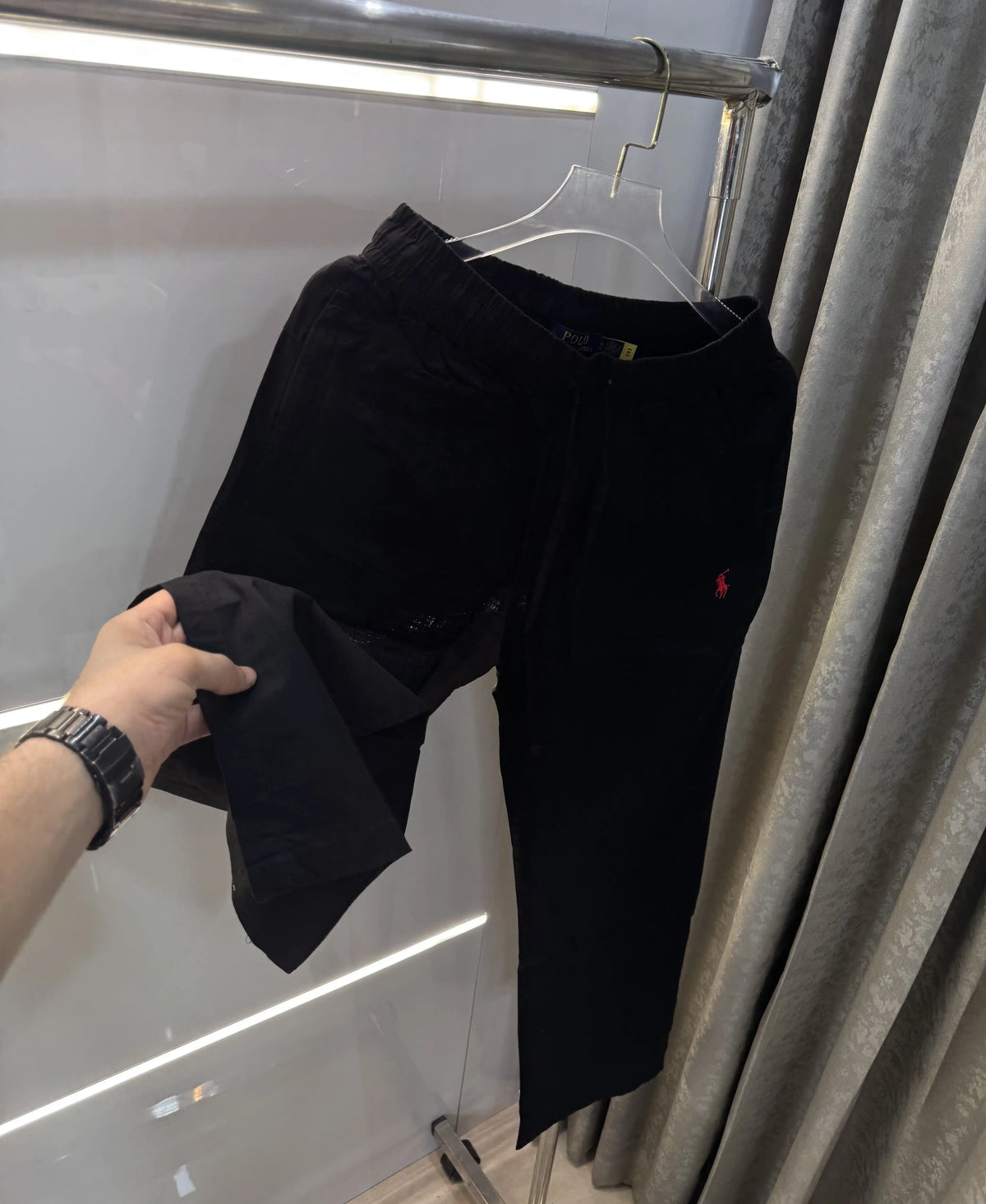 Ralph Lauren Black Premium Linen Trouser