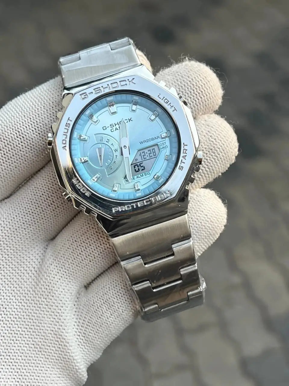 G Shock Gm 2100 Tiffany Blue Chain
