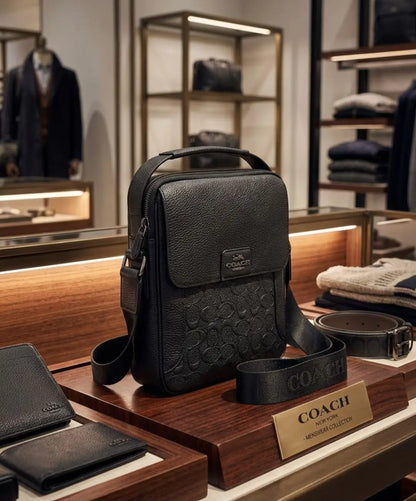 Coac h 003 Black Premium Imported Cross Body Bag