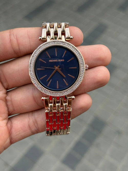 Michael Kor s Darci Rose Gold Blue Dial