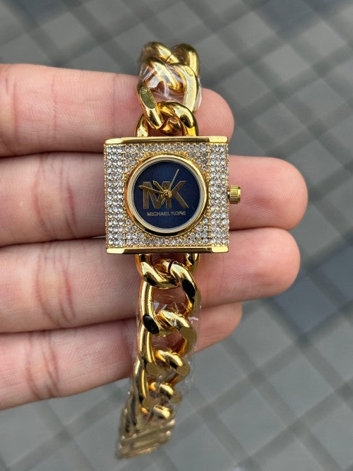 Michael kor s Chain Lock Women s Gold Blue