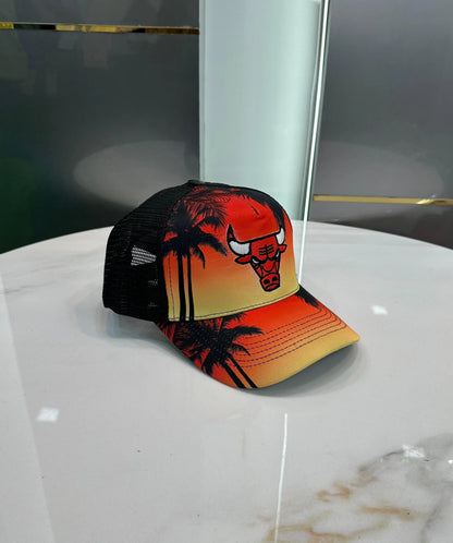 NBA Black Orange 004 Premium Imported Cap