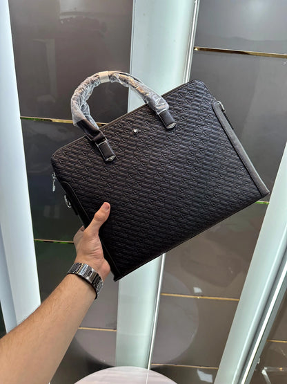 Mont Blan c Black Monogram 004 Luxury Premium Imported Laptop Bag