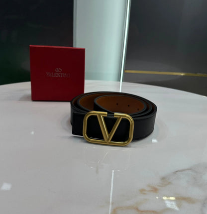 Valentino Gold Reversible Premium Imported Belt
