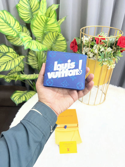 LV LOUIS_VUITTON PREMIUM QUALITY IMPORTED WALLET BLUE