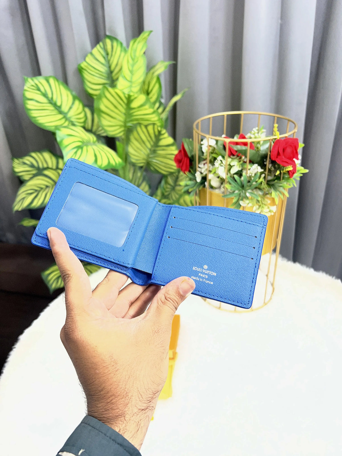 LV LOUIS_VUITTON PREMIUM QUALITY IMPORTED WALLET BLUE