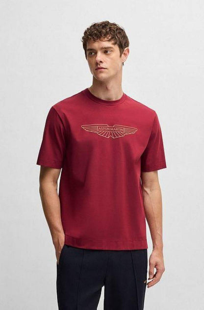 Bos_s x Hacket_t Aston Martin Premium Imported Round Neck T-shirt (DN 530)