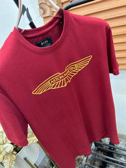 Bos_s x Hacket_t Aston Martin Premium Imported Round Neck T-shirt (DN 530)