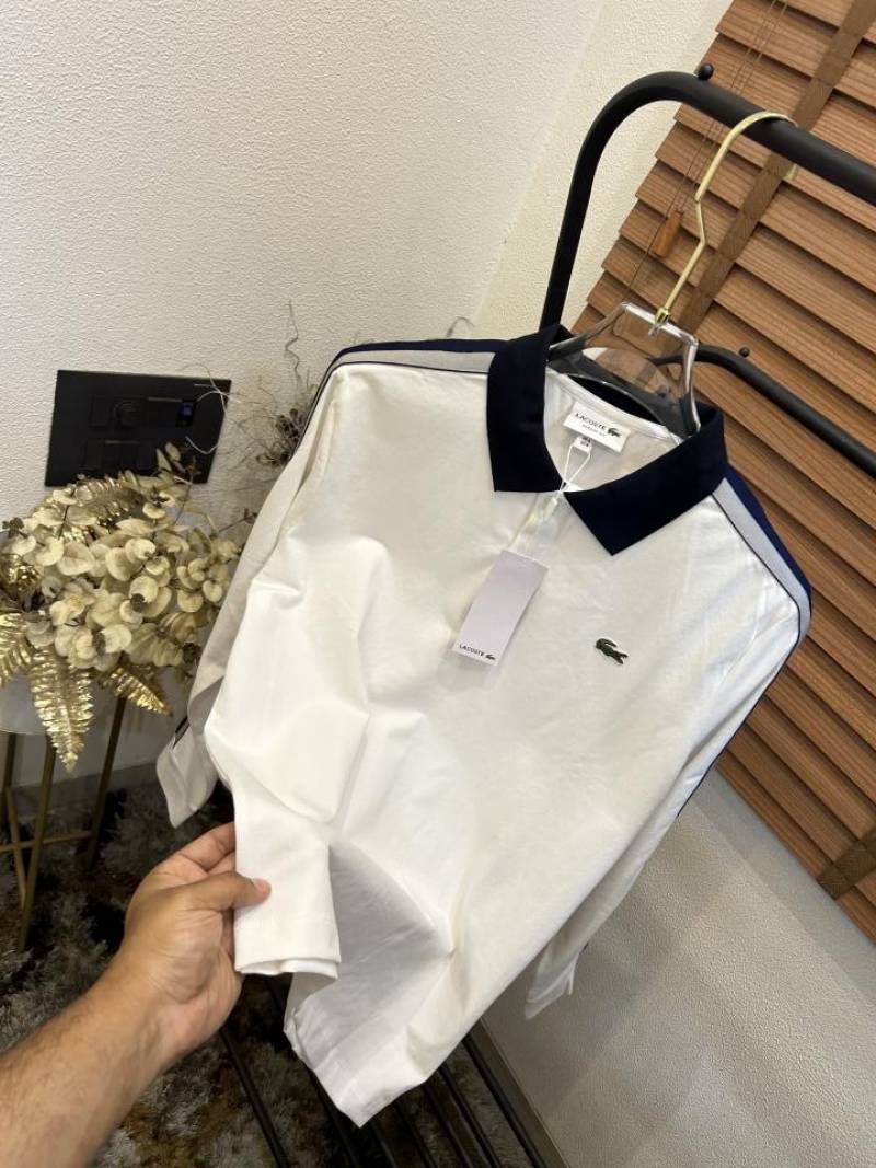 Lacost_e Very Premium Classic Full Sleeve Polo T-shirt (DN 501)