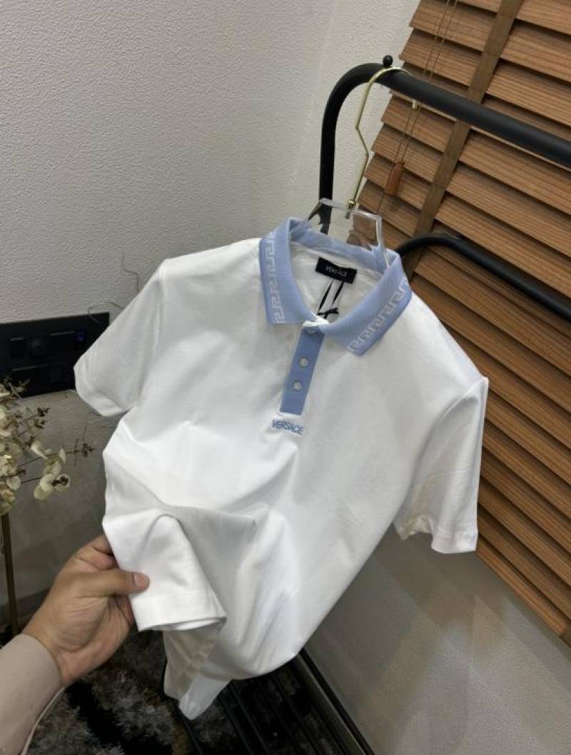 Versac_e Printed Imported Very Premium Classic Polo T-shirt (DN 546)