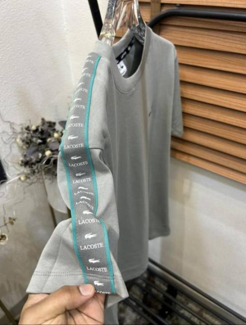 Lacost_e Imported Very Premium Crew Neck T-shirt (DN 545)