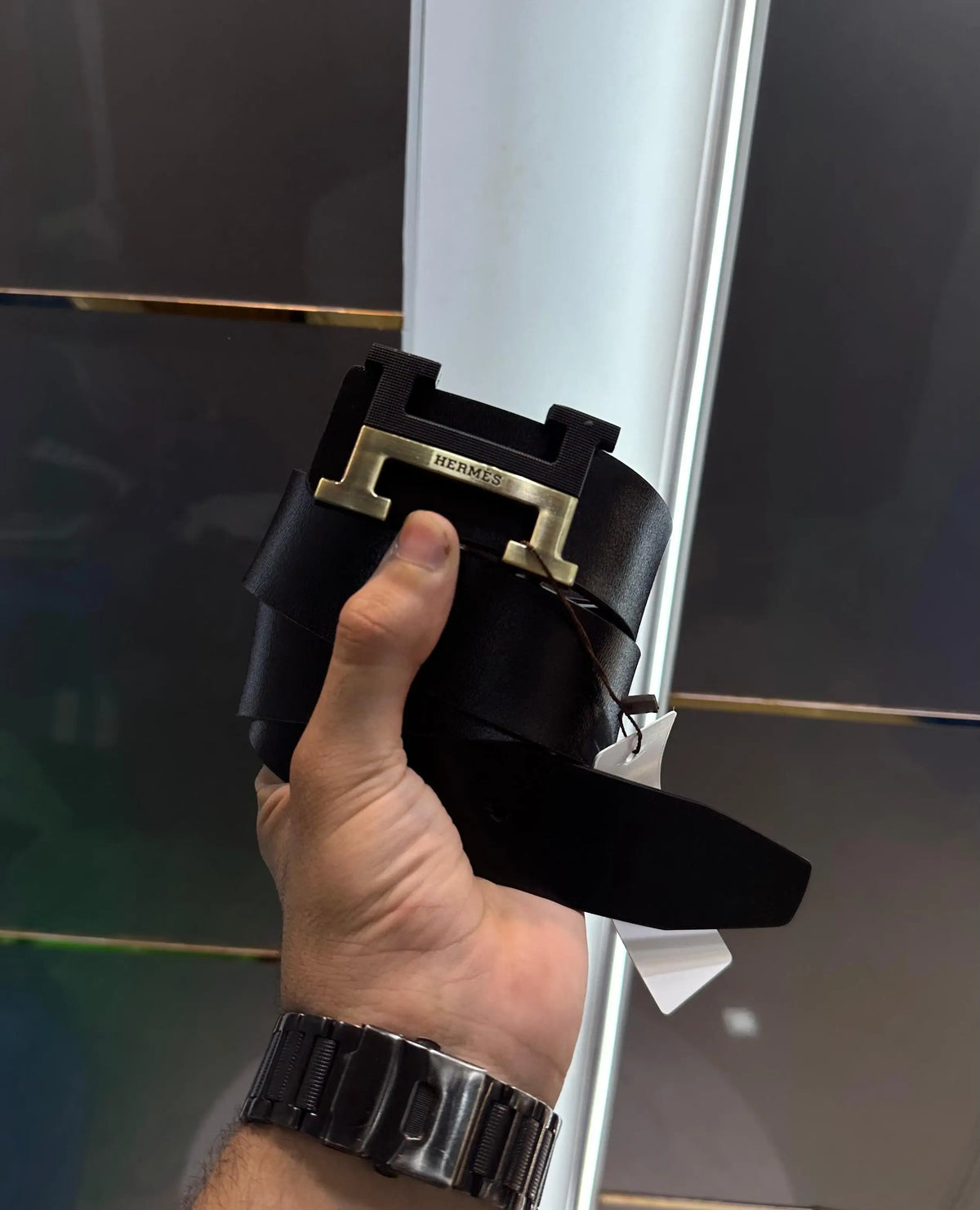 Hermes Black Gold Premium Imported Belt
