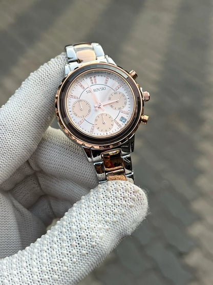 Swarovski Octea Lux Chrono Analog Two Tone Rose Gold