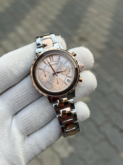 Swarovski Octea Lux Chrono Analog Two Tone Rose Gold
