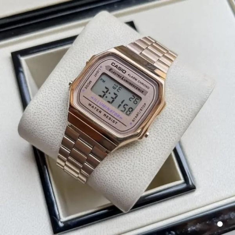 casio vintage rose gold